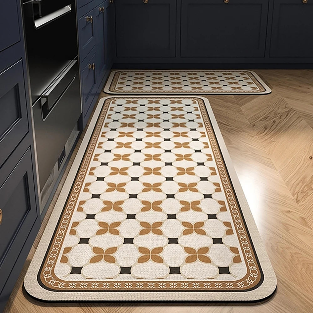 Anti-Slip Kitchen Floor Mat | Absorbent Quick-Dry Bath Rug