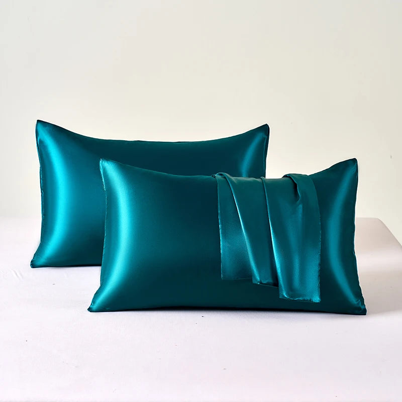 Satin Pillowcases for Skin and Hair Set of 2 Soft Cooling Pillow Covers