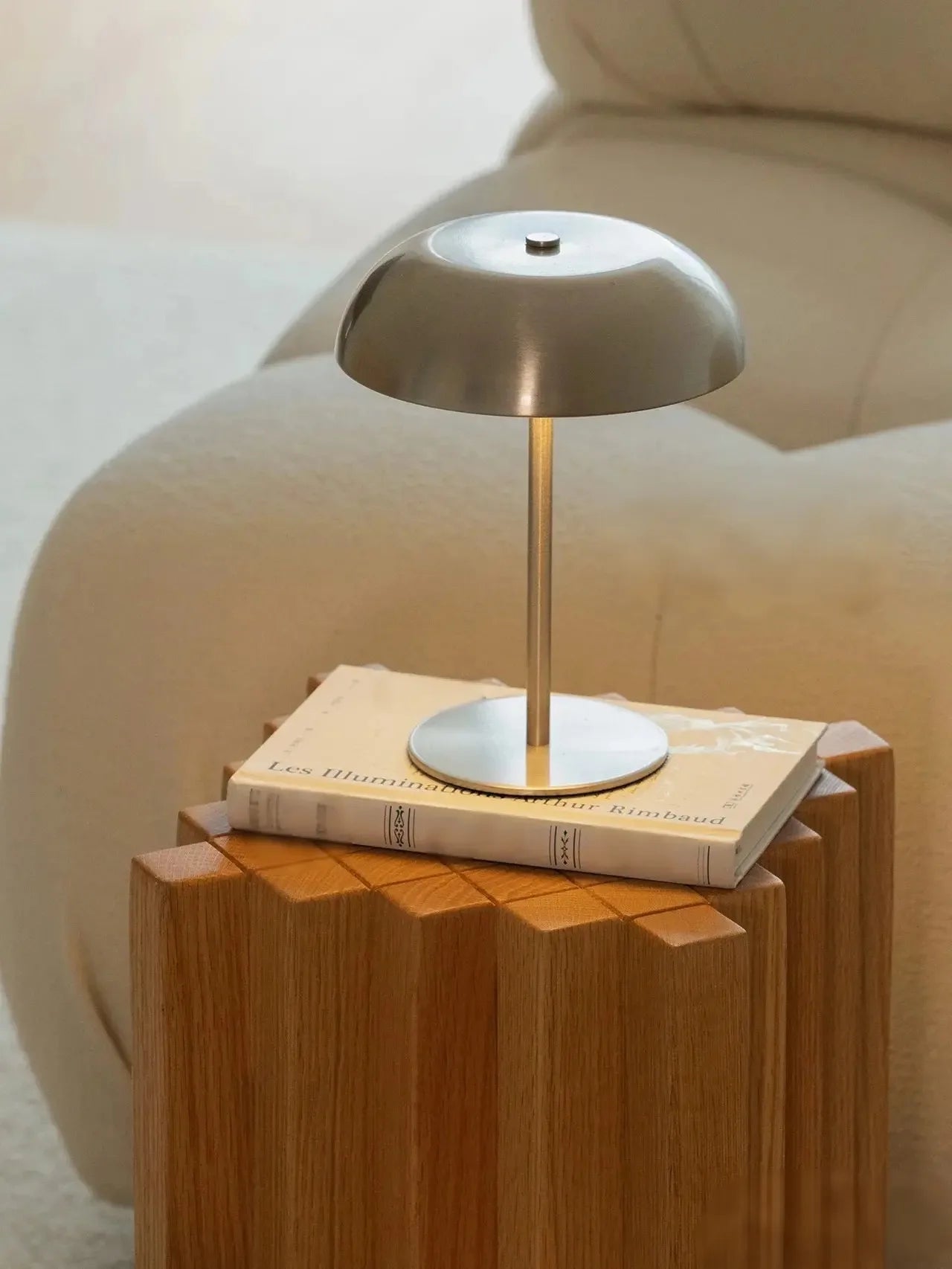 Mushroom Table Lamp Touch Control Dimmable Cordless LED Bedside Light