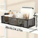 Iron Hanging Storage Basket – Bed Frame, Door & Under-Bed Organizer