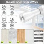 Spring Tension Curtain Rod Adjustable No-Drill Telescopic Pole