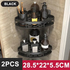 No Drill Aluminum Shower Shelf Wall Mounted Bathroom Storage Rack