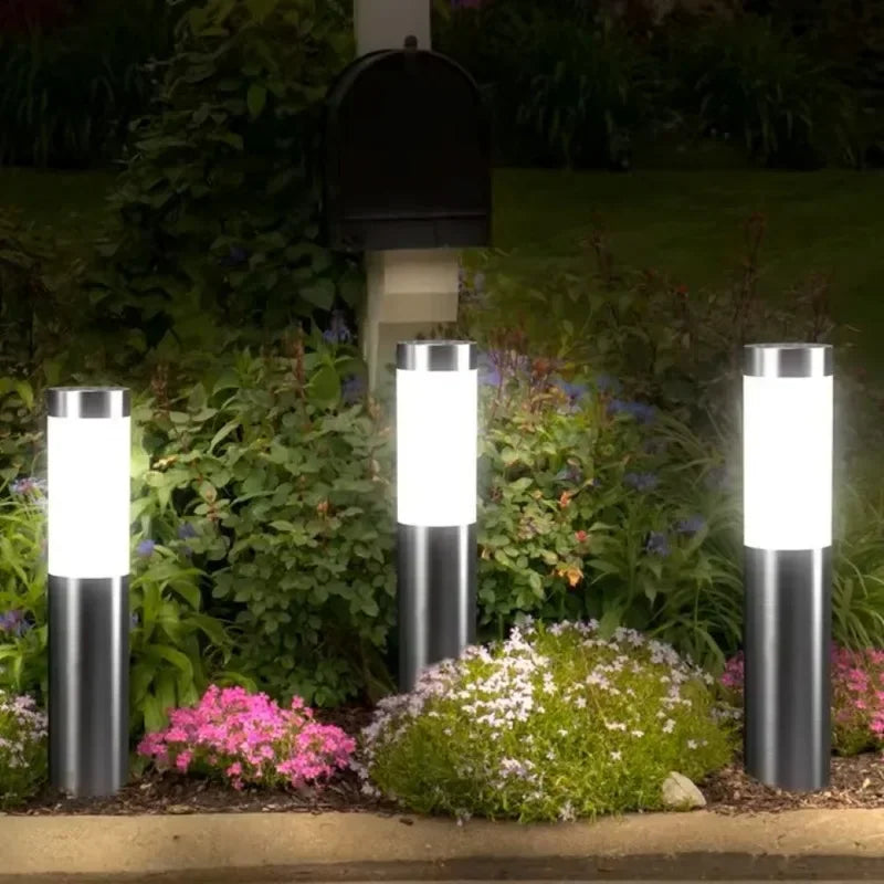 Solar Floor Lamp Outdoor Motion Sensor Waterproof Garden Lawn Light
