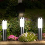 Solar Floor Lamp Outdoor Motion Sensor Waterproof Garden Lawn Light