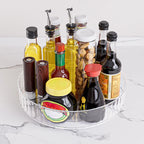 360° Rotating Lazy Susan Organizer – Clear Turntable for Fridge & Pantry