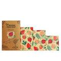 Reusable Beeswax Food Wraps – Organic Set of 3 Sizes