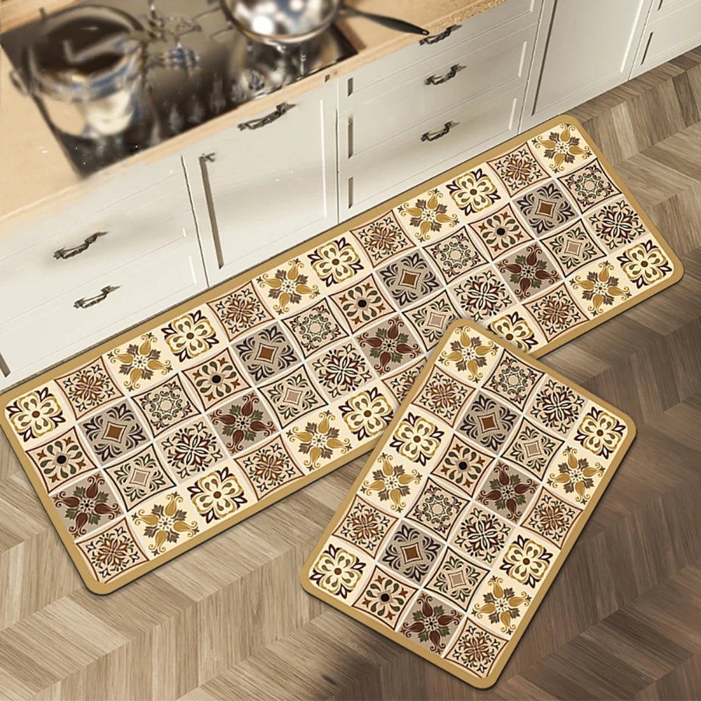 Anti-Slip Kitchen Floor Mat | Absorbent Quick-Dry Bath Rug