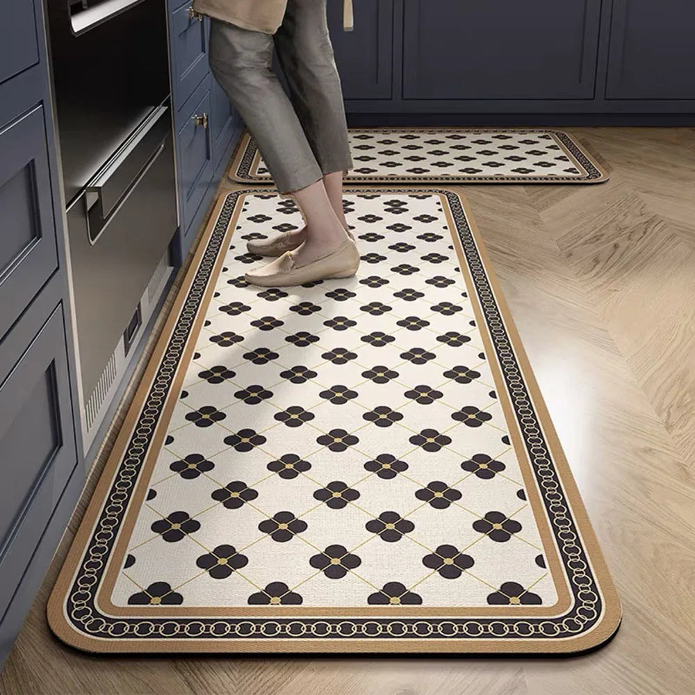 Anti-Slip Kitchen Floor Mat | Absorbent Quick-Dry Bath Rug