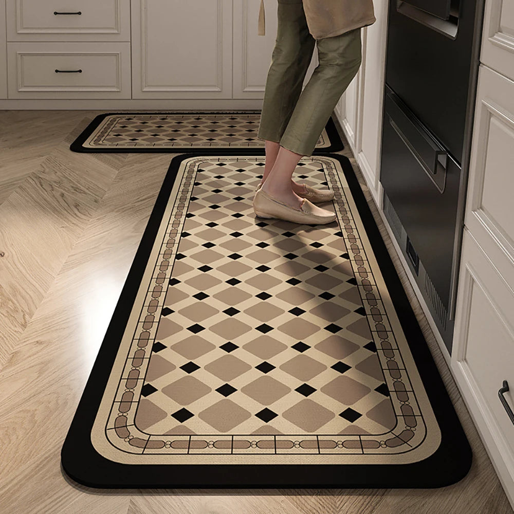 Anti-Slip Kitchen Floor Mat | Absorbent Quick-Dry Bath Rug