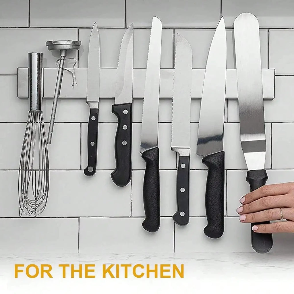 Magnetic Knife Holder for Wall – Stainless Steel Knife Strip Rack