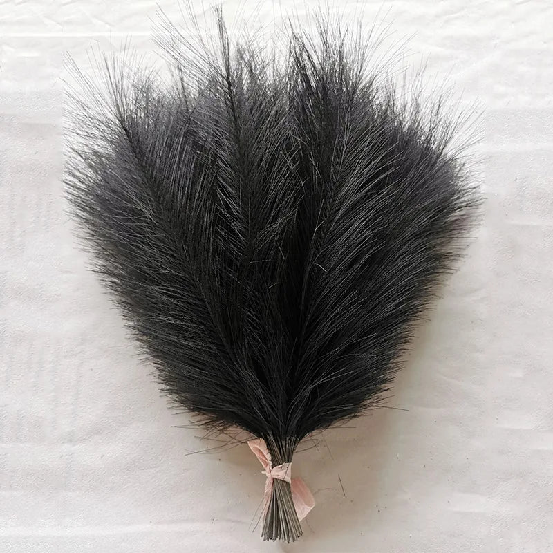 Artificial Pampas Grass Fluffy Bouquet Boho Decor (10-100 Stems)