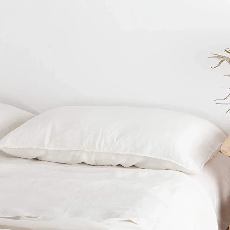 Pure Linen Throw Pillow Case Euro Sham – Solid Colour Cushion Cover