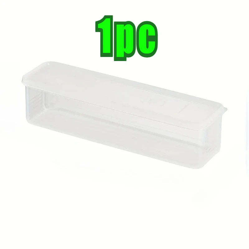 Stackable Fridge Organizer Bins with Airtight Lids – 1, 2 or 6 Pack