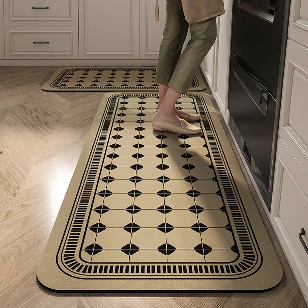 Anti-Slip Kitchen Floor Mat | Absorbent Quick-Dry Bath Rug