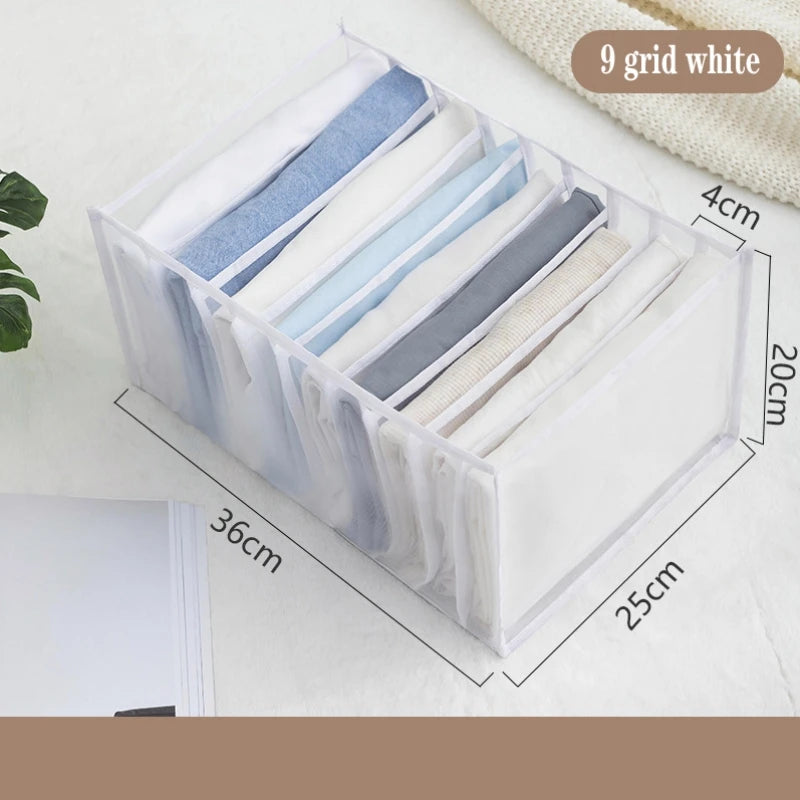 Foldable Drawer Organizer Boxes for Underwear, Bras & Socks