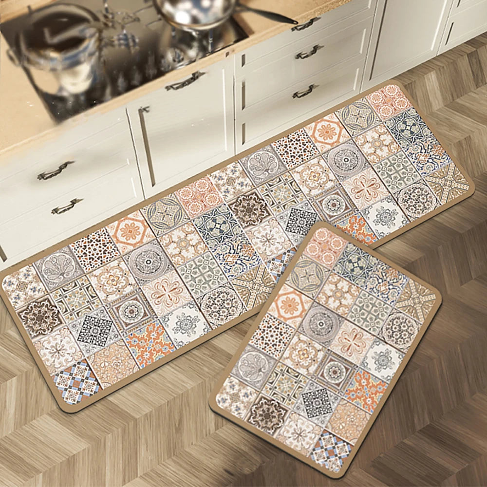 Anti-Slip Kitchen Floor Mat | Absorbent Quick-Dry Bath Rug