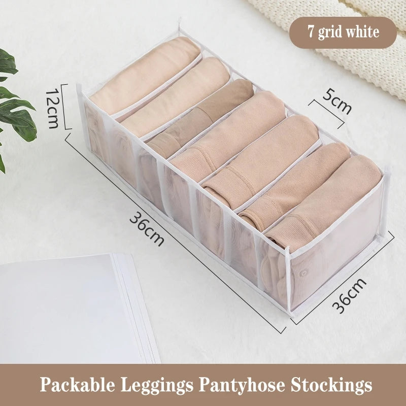 Foldable Drawer Organizer Boxes for Underwear, Bras & Socks