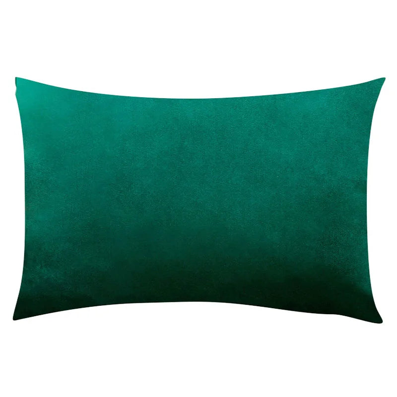 Velvet Plaid Cushion Cover for Sofa and Living Room 12x20