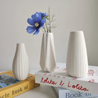 White Ceramic Bud Vase Nordic Minimalist Home Decor