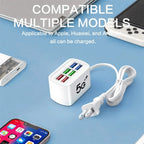 6-in-1 USB Charging Station Desktop Organizer with Fast Charging