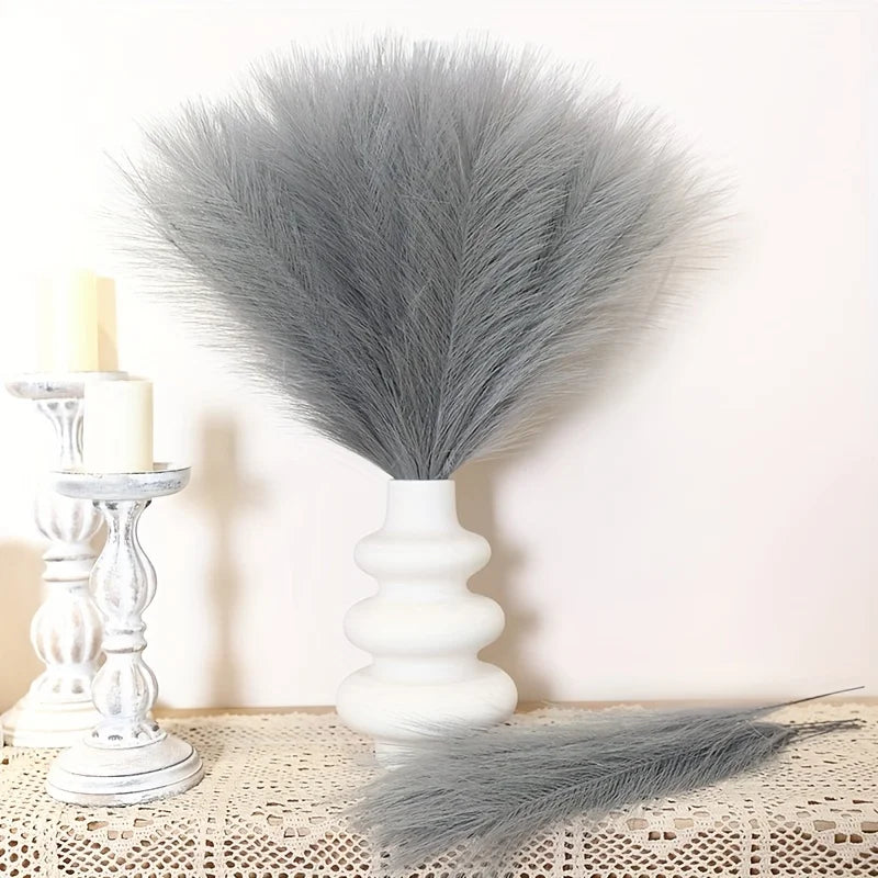 Artificial Pampas Grass Fluffy Bouquet Boho Decor (10-100 Stems)