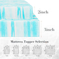Cooling Mattress Topper Memory Foam Gel Queen 2-3 Inch Thick Breathable Bed Topper