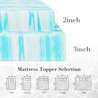 Cooling Mattress Topper Memory Foam Gel Queen 2-3 Inch Thick Breathable Bed Topper