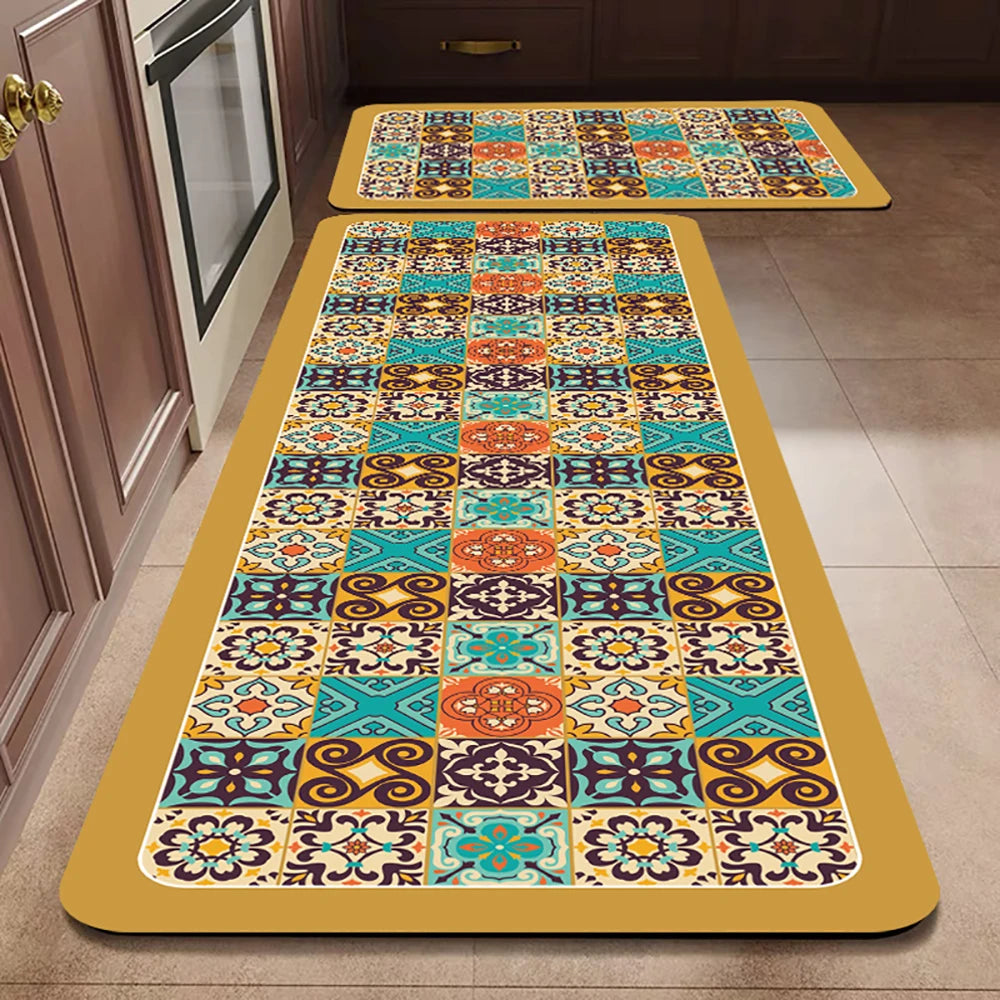 Anti-Slip Kitchen Floor Mat | Absorbent Quick-Dry Bath Rug