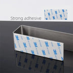 Self-Adhesive Towel Rack No Drill Stainless Steel 40cm Brushed