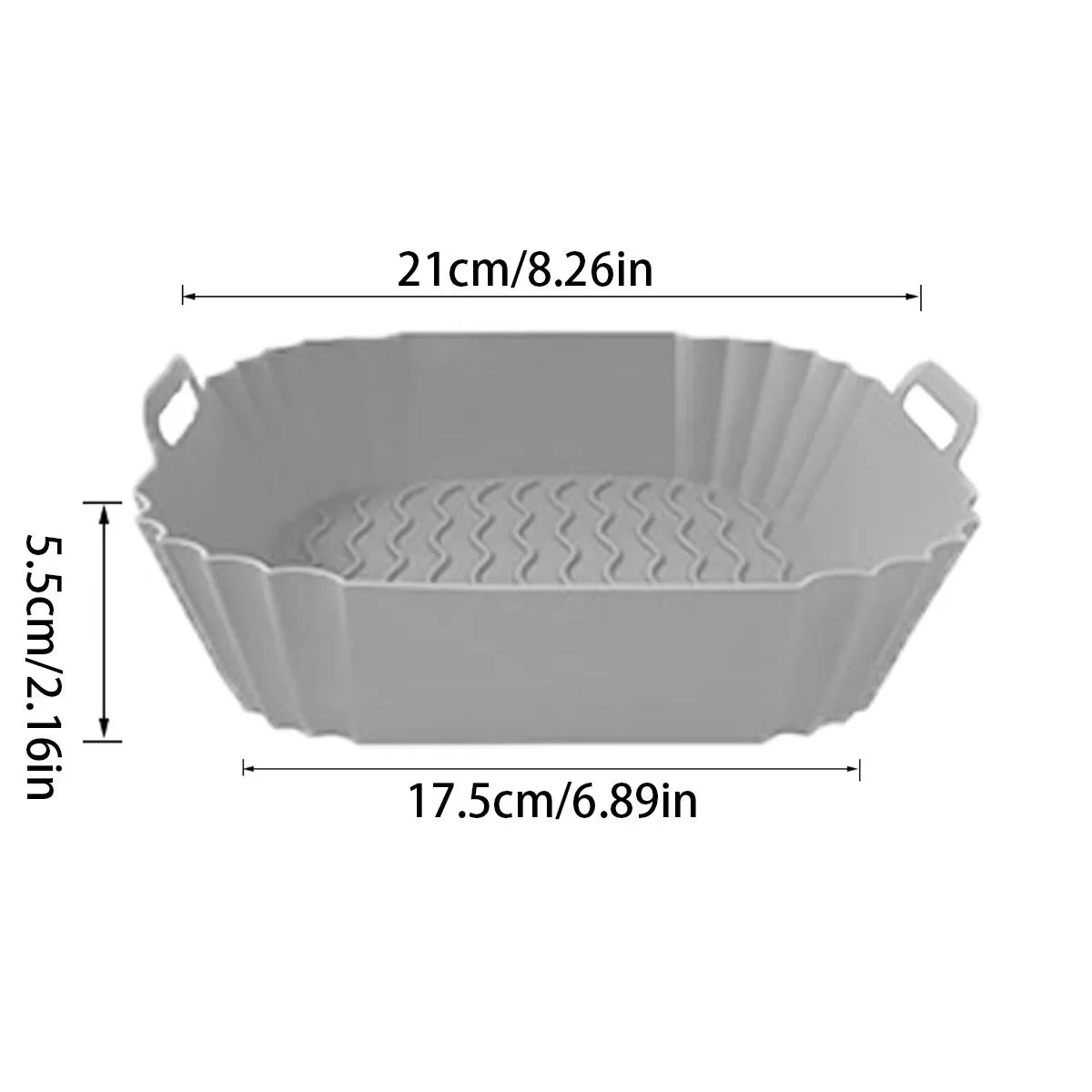 Reusable Silicone Air Fryer Liner – Non-Stick Basket & Baking Tray