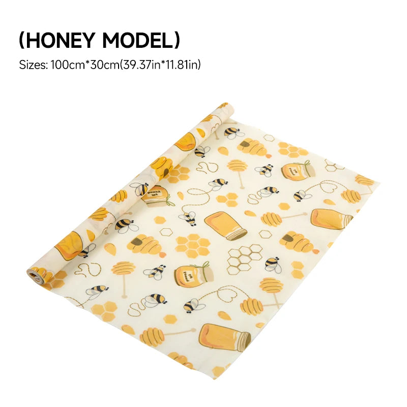 Reusable Beeswax Food Wraps Roll – Cut-to-Size Plastic-Free Storage