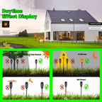 Solar Flame Torch Light Flickering Waterproof Outdoor Garden Path Lamp