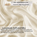 Mulberry Silk Duvet Cover Set 100% Natural Silk Bedding King Queen Single Double