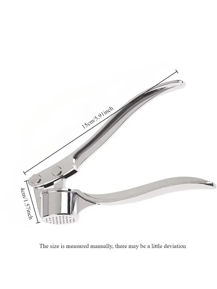 Heavy Duty Garlic Press – No Peel, Stainless Steel, Dishwasher Safe