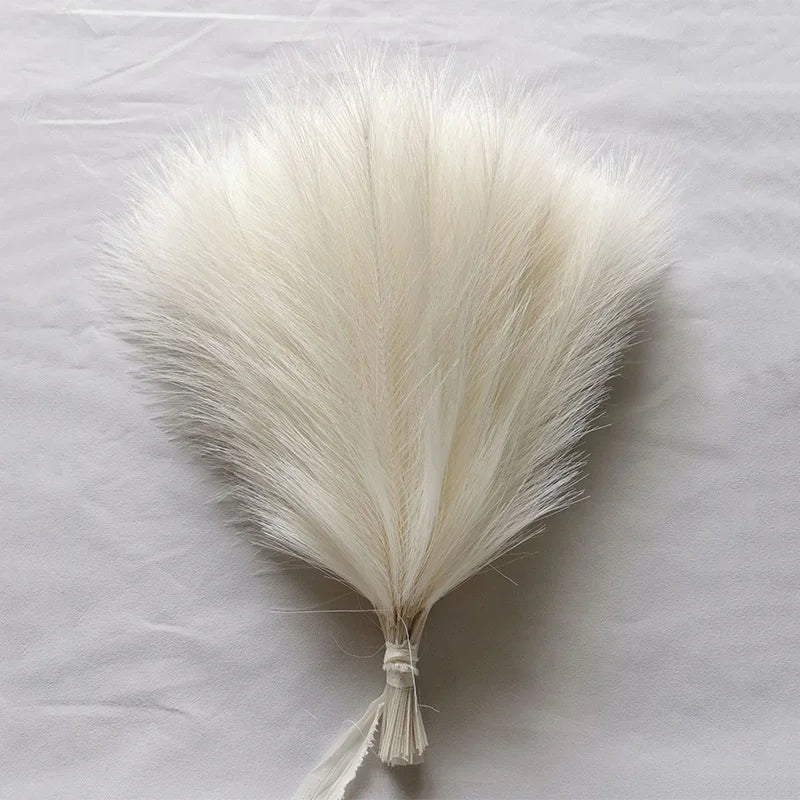 Artificial Pampas Grass Fluffy Bouquet Boho Decor (10-100 Stems)